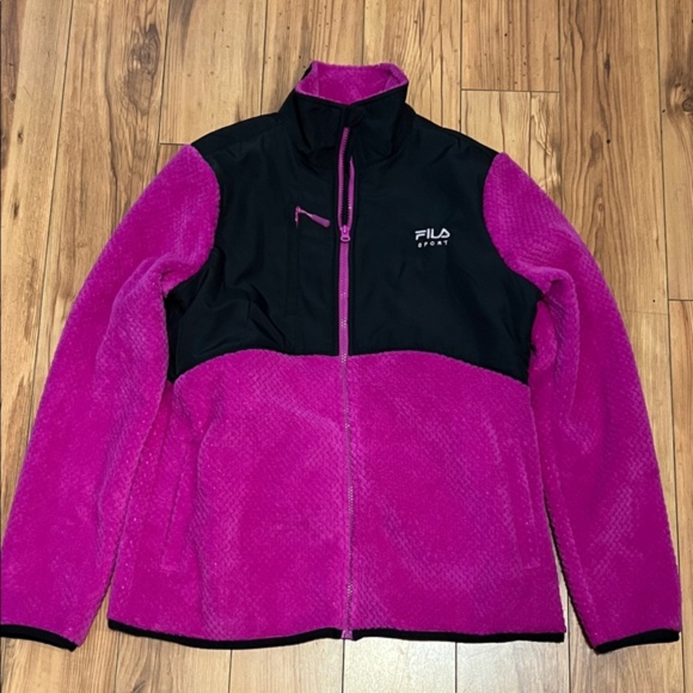 Fila Sport Vibrant Pink and Black Jacket - Picture 9 of 9